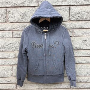 Guess Women's Charcoal Bomber Jacket
